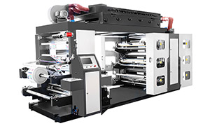 6 Colors High Speed Flexo Printing Machine With Double Rewinding
